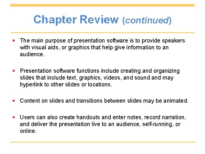 Introduction to Computers and Information Technology Chapter 20