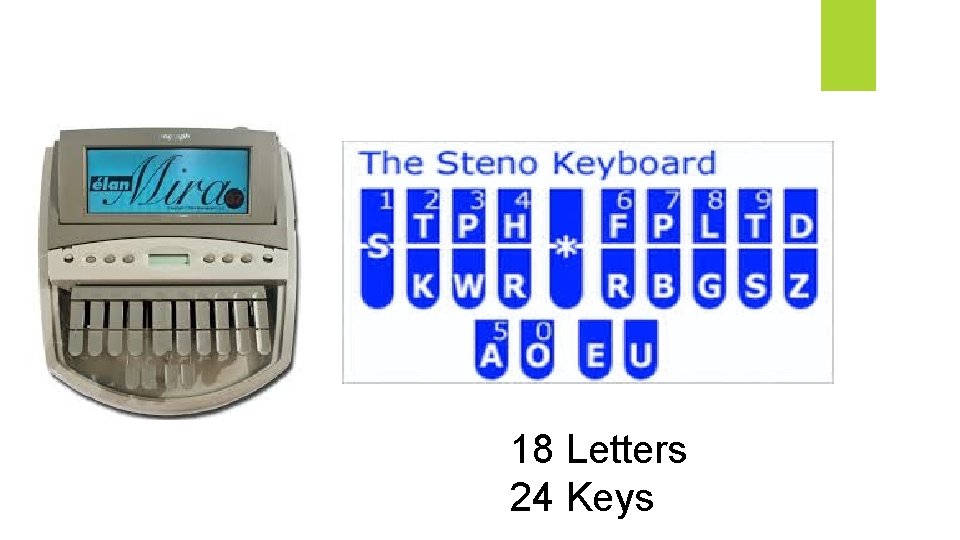 18 Letters 24 Keys 