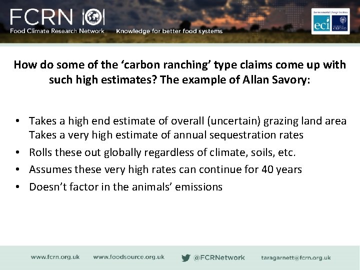 How do some of the ‘carbon ranching’ type claims come up with such high