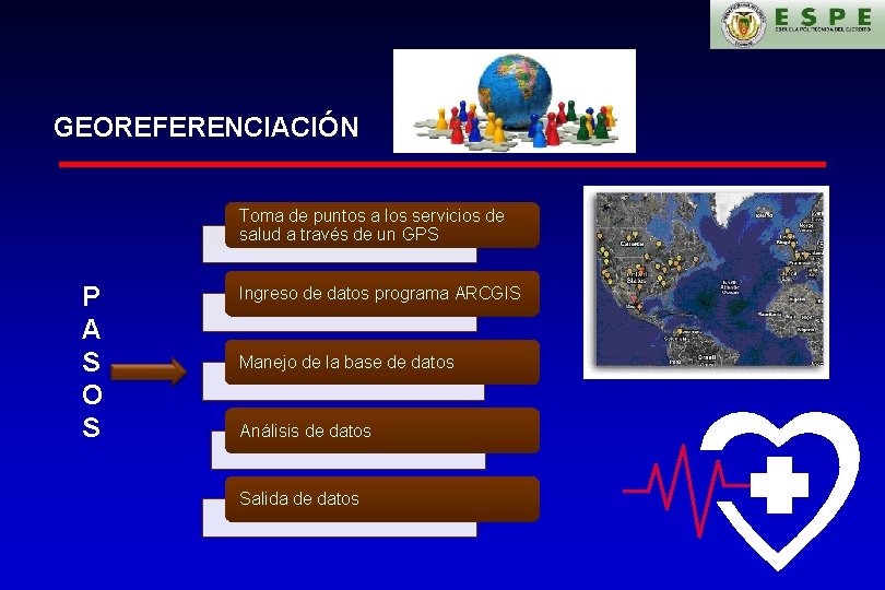 GEOREFERENCIACIÓN Toma de puntos a los servicios de salud a través de un GPS