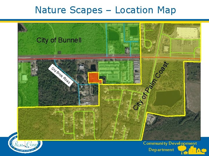 Nature Scapes – Location Map as t City of Bunnell Ro Pa lm ad