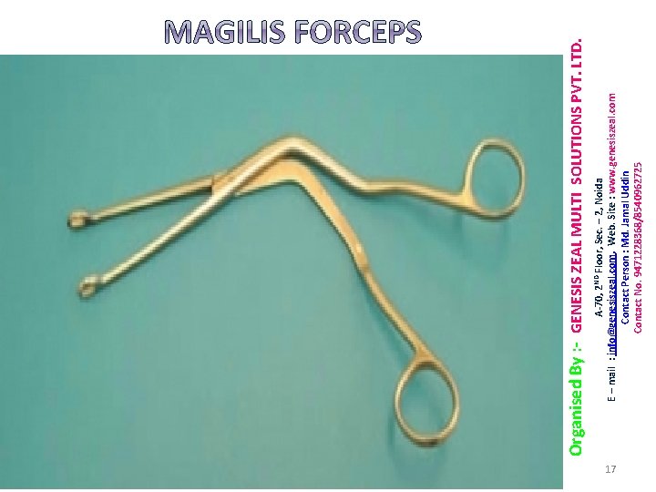 17 A-70, 2 ND Floor, Sec. – 2, Noida E – mail : info@genesiszeal.