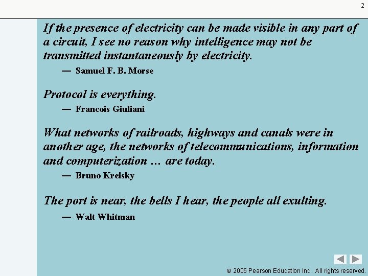 2 If the presence of electricity can be made visible in any part of