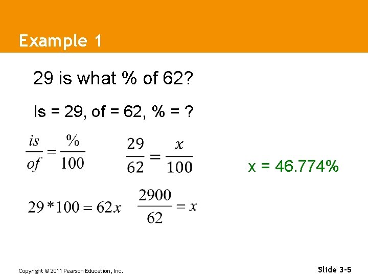 Numbers in the Real World Copyright 2011 Pearson