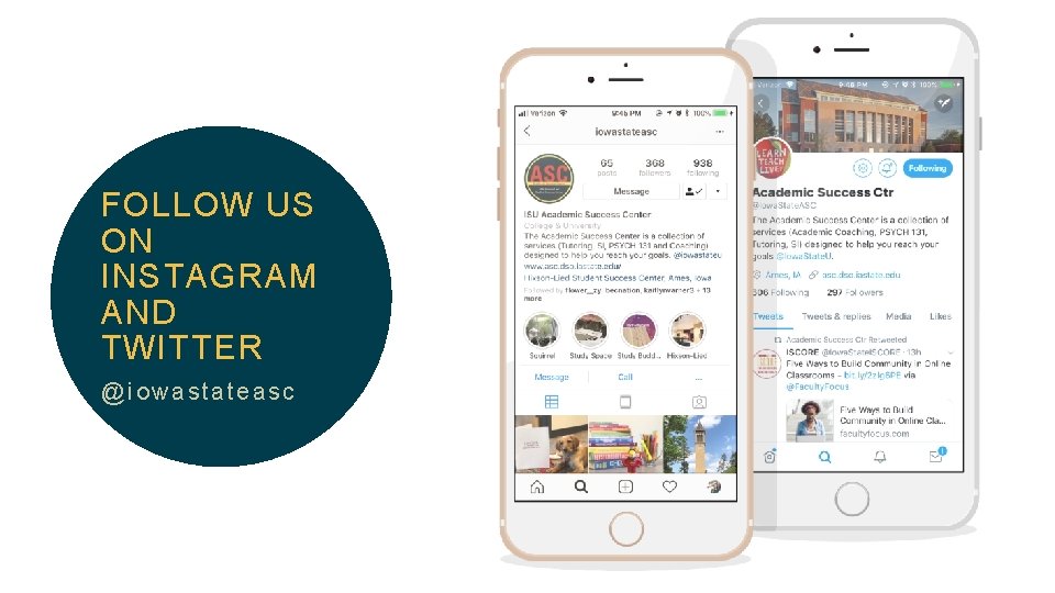 FOLLOW US ON INSTAGRAM AND TWITTER @iowastateasc FOLLOW US ON INSTAGRAM AND TWITTER @iowastateasc