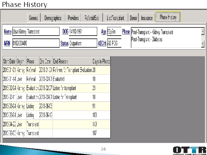 Phase History 26 