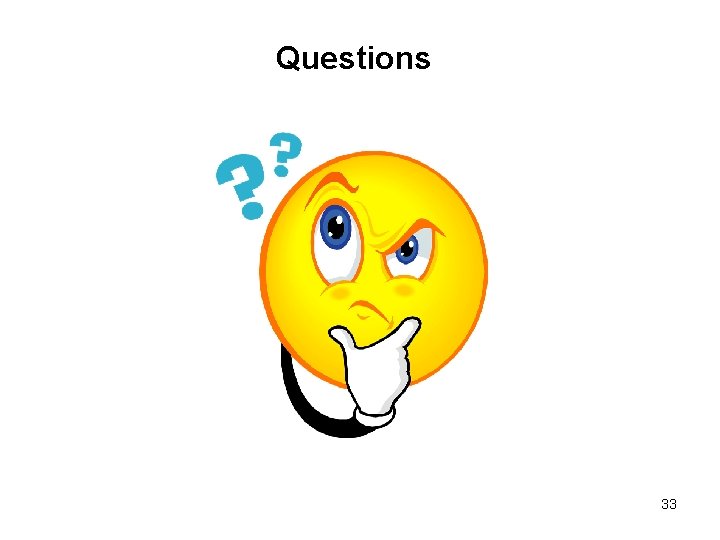 Questions 33 Questions 33