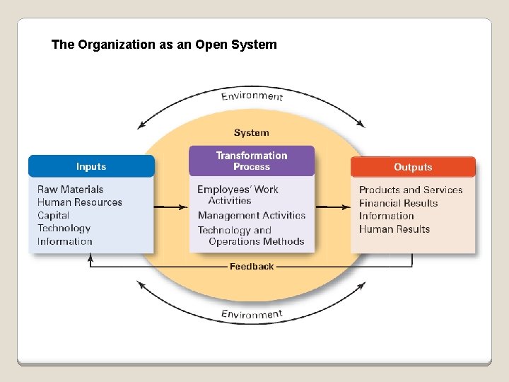 The Organization as an Open System 