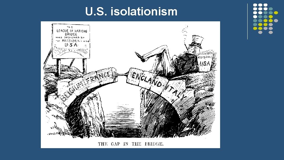 U. S. isolationism 