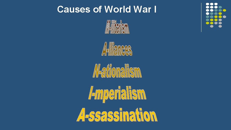 Causes of World War I 