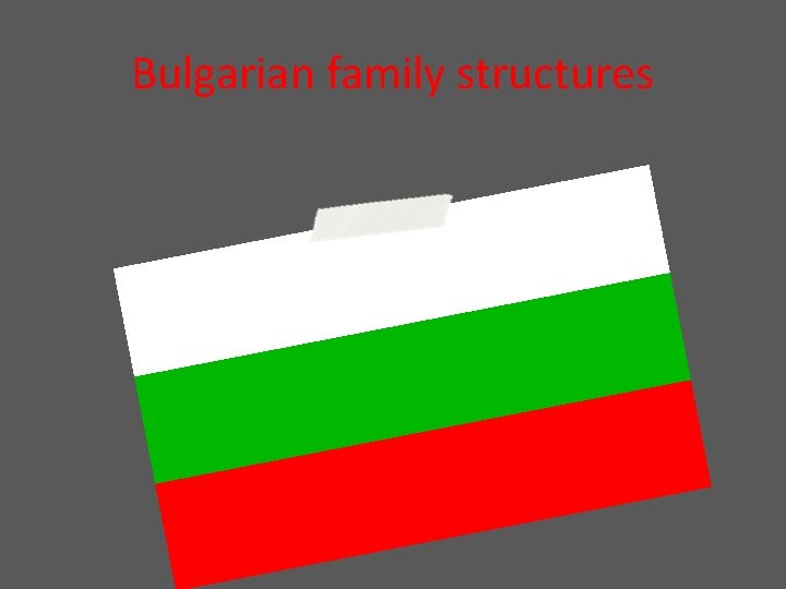 Bulgarian family structures 