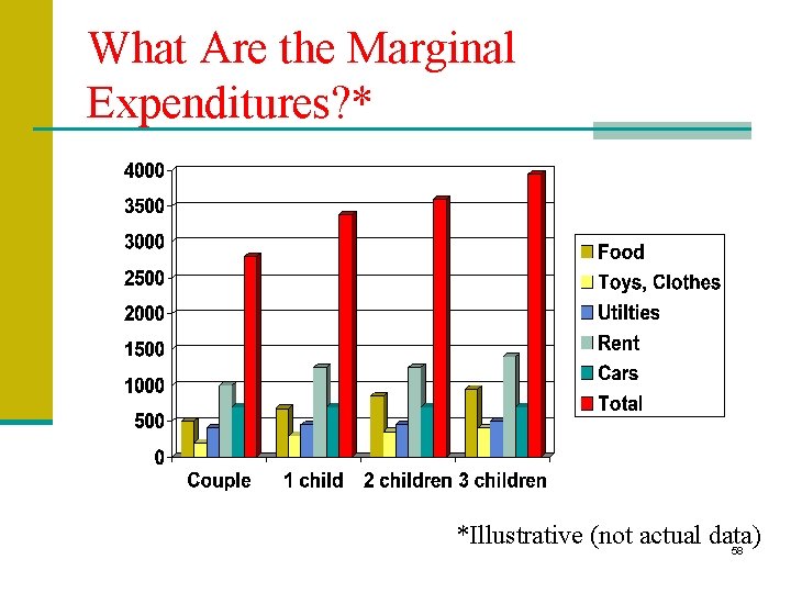 What Are the Marginal Expenditures? * *Illustrative (not actual data) 58 What Are the Marginal Expenditures? * *Illustrative (not actual data) 58
