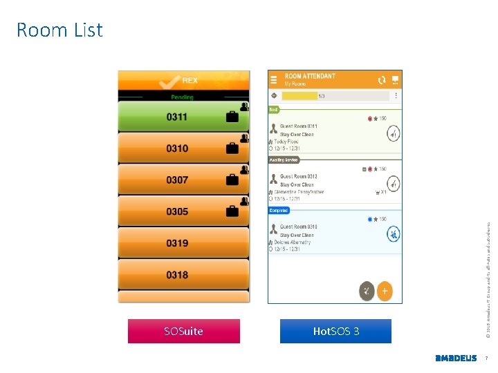 SOSuite Hot. SOS 3 © 2016 Amadeus IT Group and its affiliates and subsidiaries
