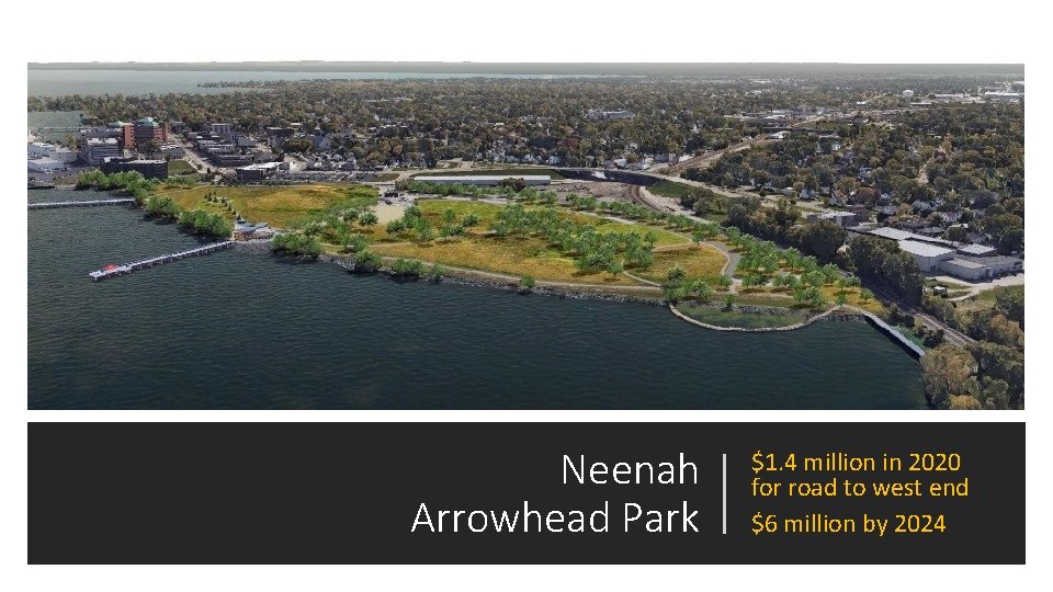 Neenah Arrowhead Park $1. 4 million in 2020 for road to west end $6