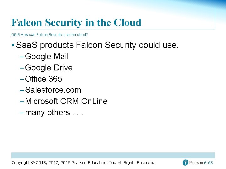 Falcon Security in the Cloud Q 6 -6 How can Falcon Security use the