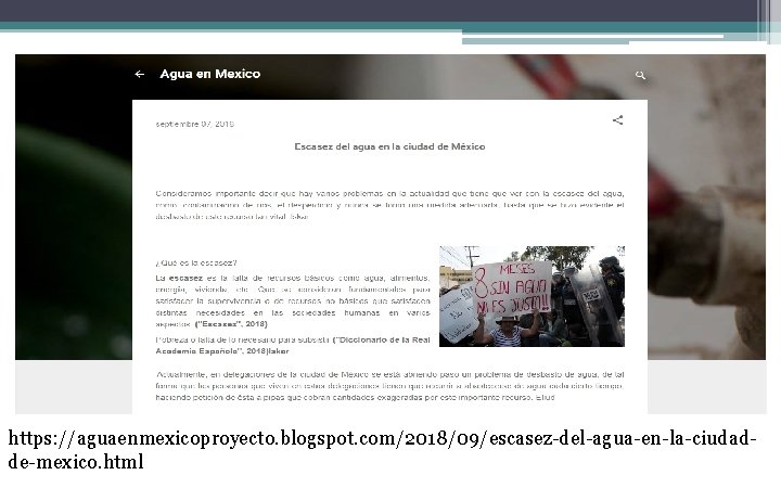 https: //aguaenmexicoproyecto. blogspot. com/2018/09/escasez-del-agua-en-la-ciudadde-mexico. html 