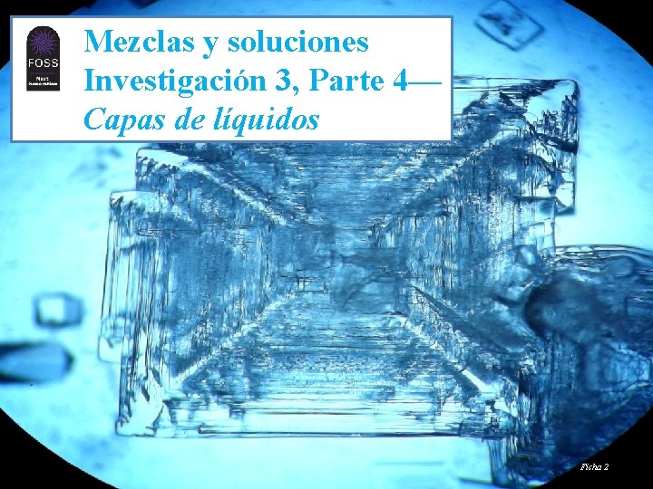 TM Mezclas y soluciones Investigación 3, Parte 4— Capas de líquidos Ficha 2 