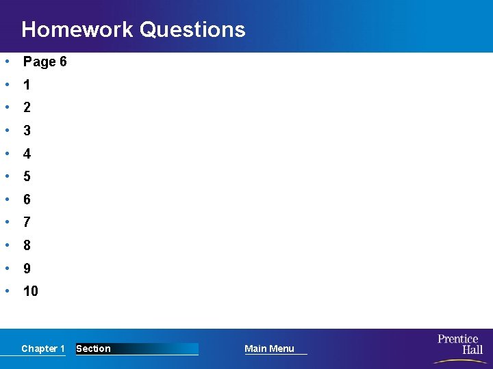 Homework Questions • Page 6 • 1 • 2 • 3 • 4 •