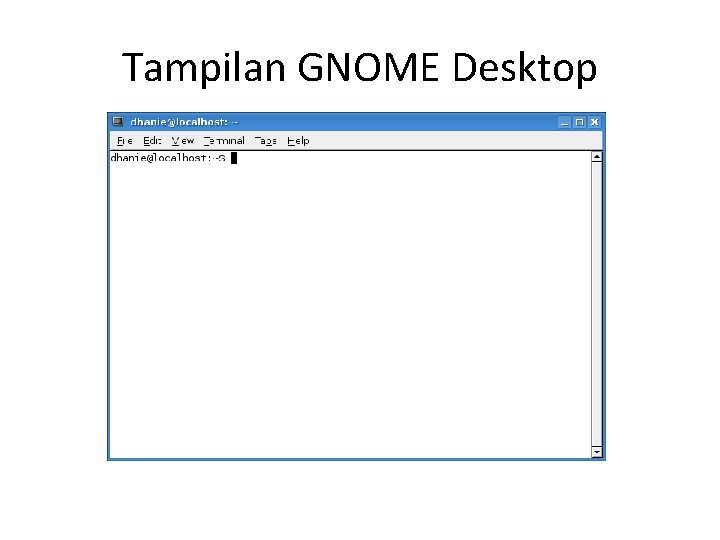 Tampilan GNOME Desktop 
