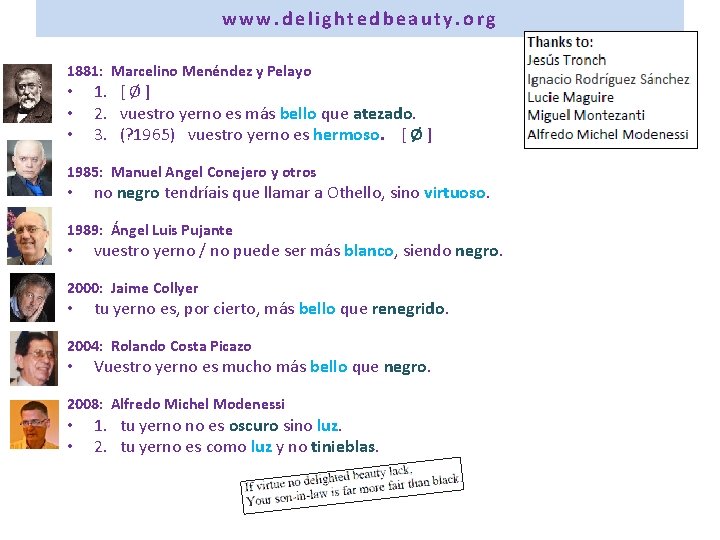 www. delightedbeauty. org 1881: Marcelino Menéndez y Pelayo • • • 1. [ Ø www. delightedbeauty. org 1881: Marcelino Menéndez y Pelayo • • • 1. [ Ø