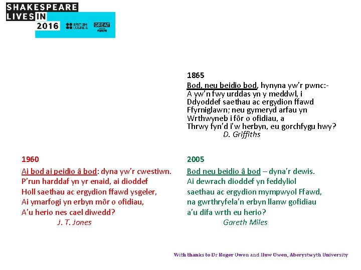 1865 Bod, neu beidio bod, hynyna yw’r pwnc: - A yw’n fwy urddas yn 1865 Bod, neu beidio bod, hynyna yw’r pwnc: - A yw’n fwy urddas yn