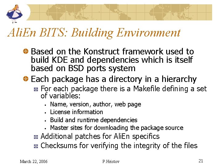 Ali. En BITS: Building Environment Based on the Konstruct framework used to build KDE