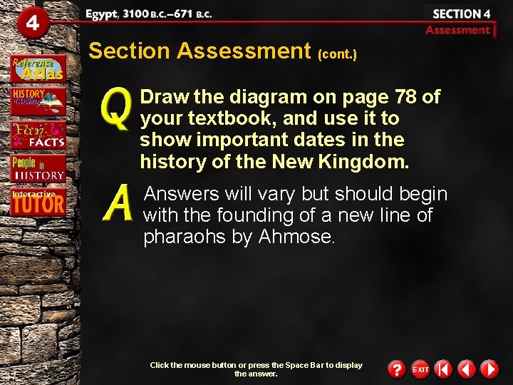 Section Assessment (cont. ) Draw the diagram on page 78 of your textbook, and Section Assessment (cont. ) Draw the diagram on page 78 of your textbook, and