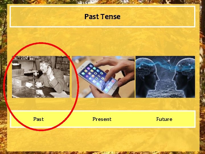 Past Tense Past Present Future 