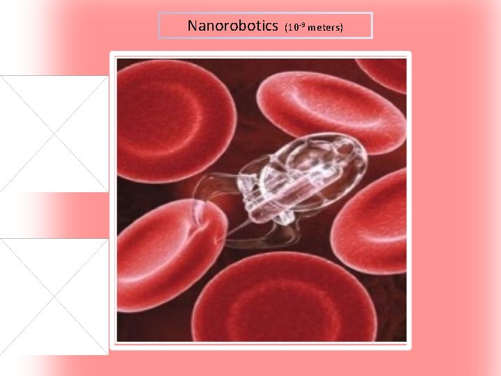 Nanorobotics (10 -9 meters) 