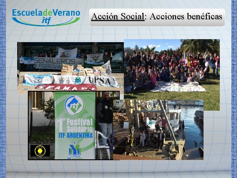 Acción Social: Acciones benéficas 