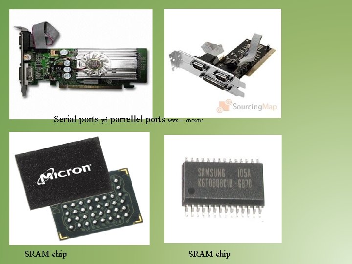 Serial ports yd parrellel ports wvx. = mrsm: SRAM chip Serial ports yd parrellel ports wvx. = mrsm: SRAM chip