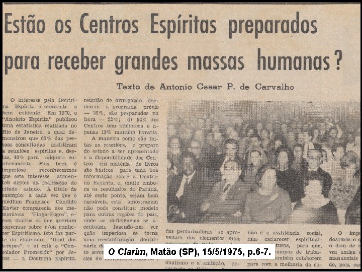 O Clarim, Matão (SP), 15/5/1975, p. 6 -7. 