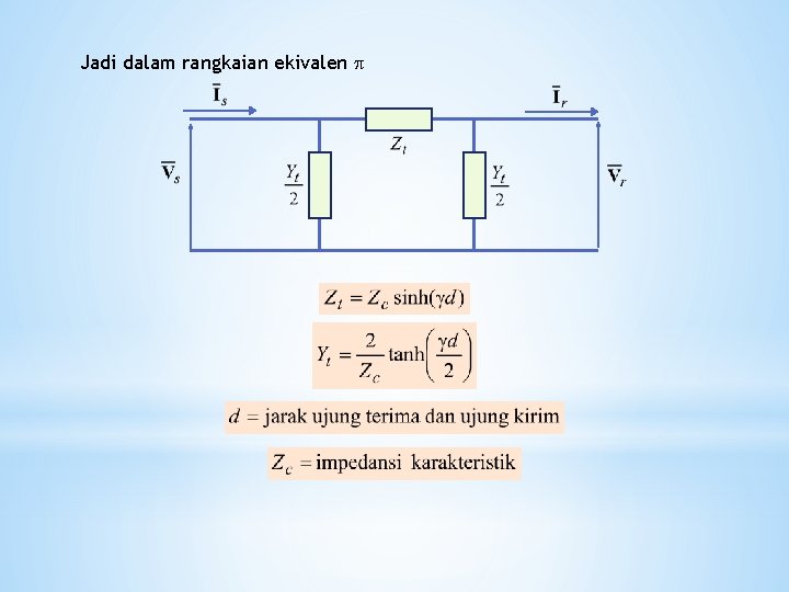 Jadi dalam rangkaian ekivalen 