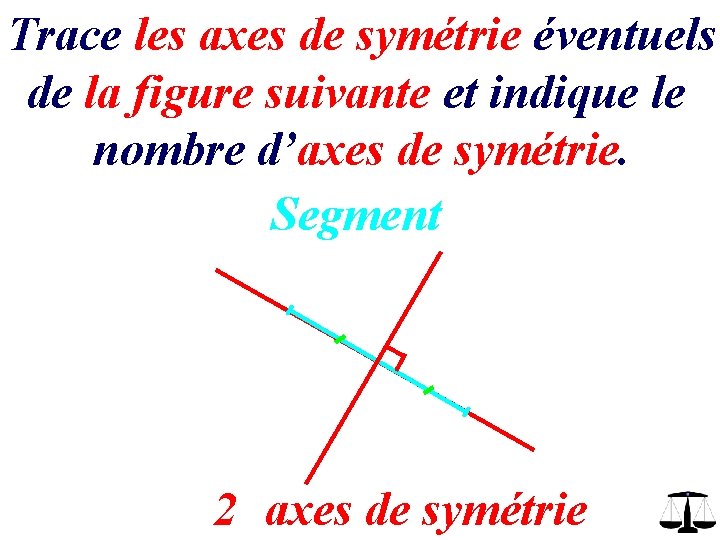 Trace les axes de symétrie éventuels de la figure suivante et indique le nombre