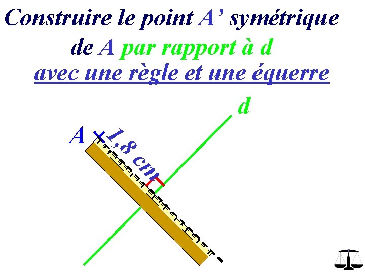  cm 8 1, Construire le point A’ symétrique de A par rapport à