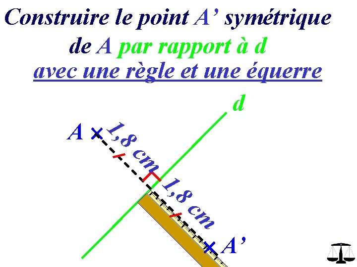 cm 8 1, Construire le point A’ symétrique de A par rapport à d