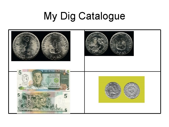 My Dig Catalogue 