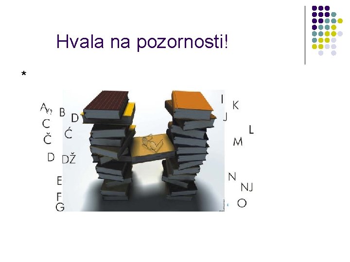 Hvala na pozornosti! * Hvala na pozornosti! *