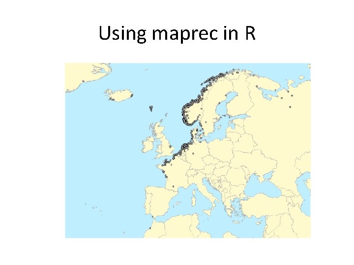 Using maprec in R 