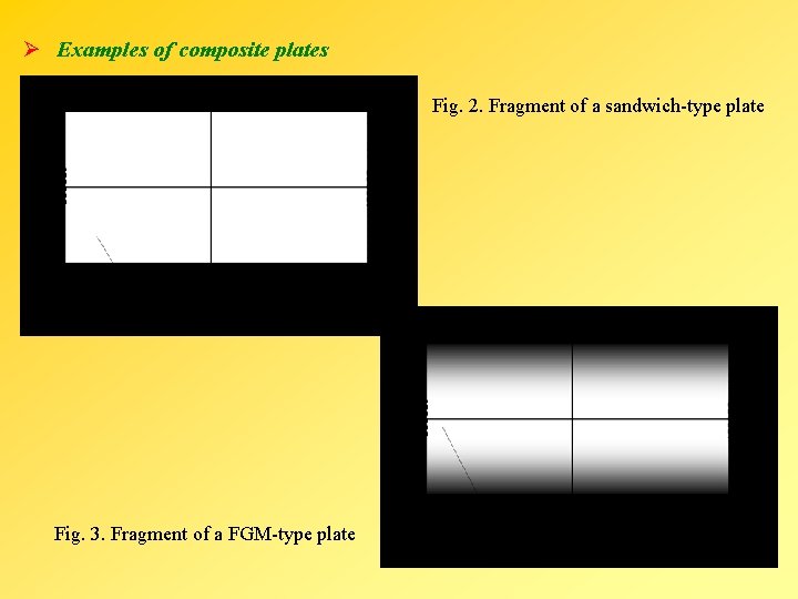 Ø Examples of composite plates Fig. 2. Fragment of a sandwich-type plate Fig. 3.