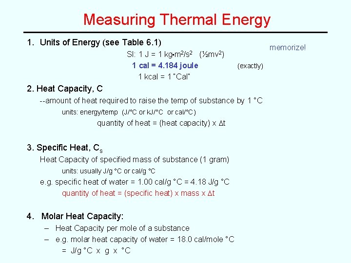 Ch 6 Energy And Thermochemistry Energy Ability To
