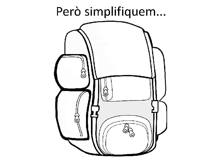 Però simplifiquem. . . Però simplifiquem. . .