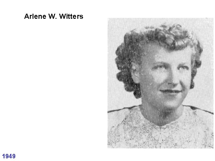 Arlene W. Witters 1949 