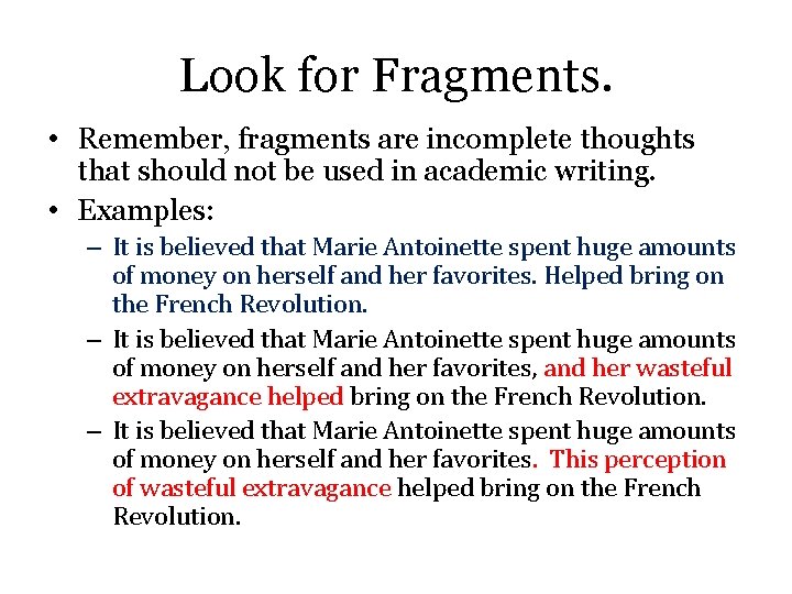 Fragmentation Writing Writing is a form of communication Its not
