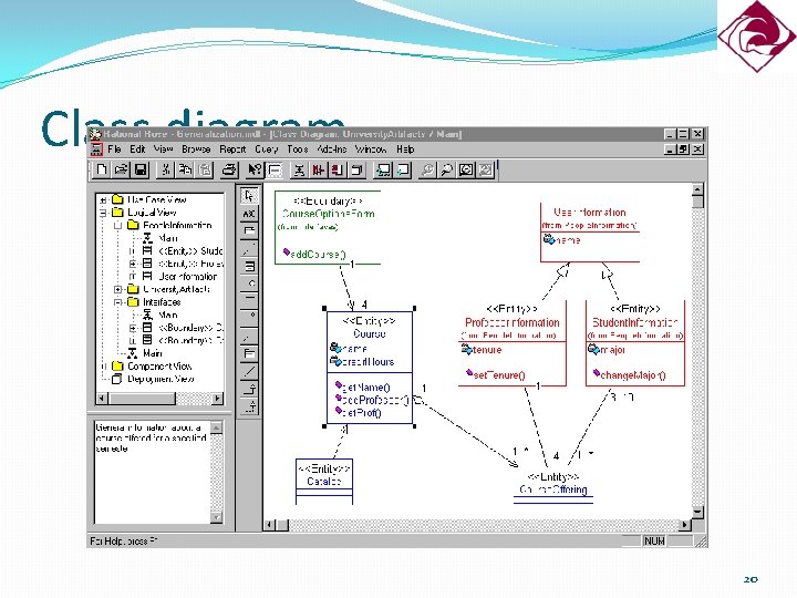 Class diagram 20 