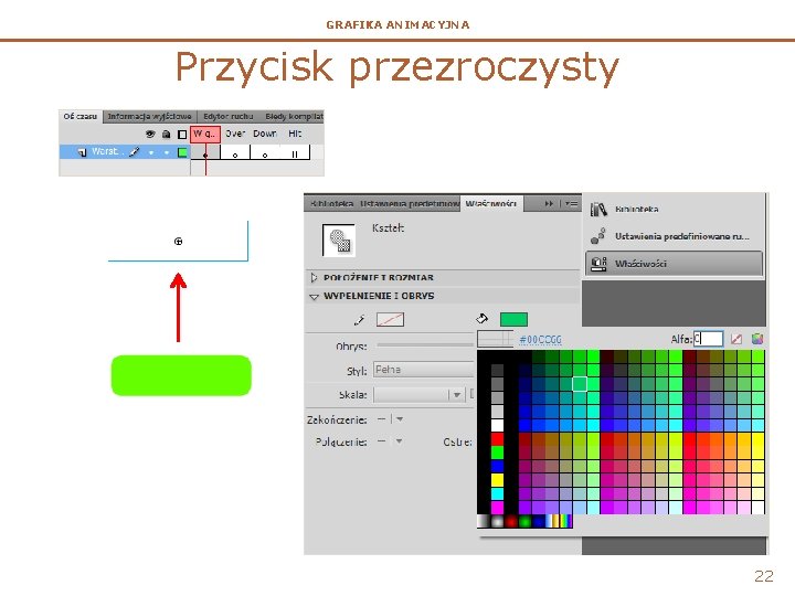 GRAFIKA ANIMACYJNA Przycisk przezroczysty 22 