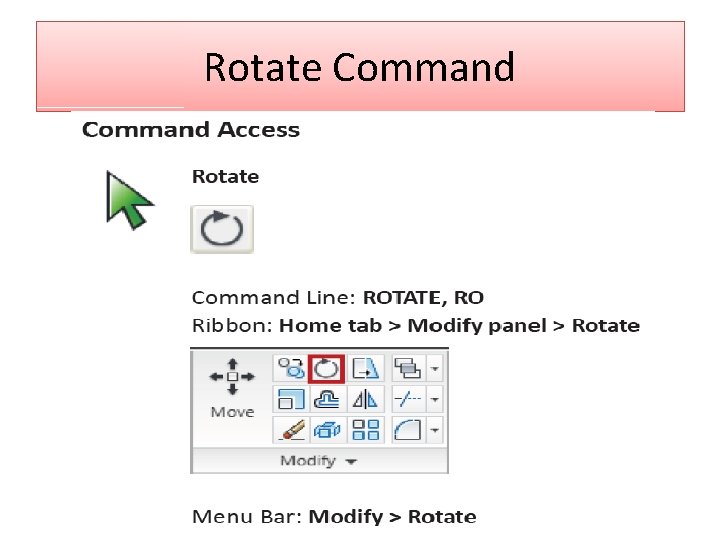 Rotate Command 