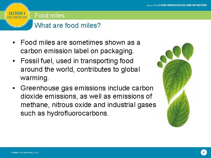 Food miles What are food miles? • Food miles are sometimes shown as a