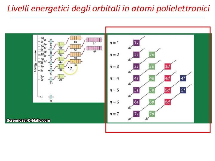 Livelli energetici degli orbitali in atomi polielettronici 