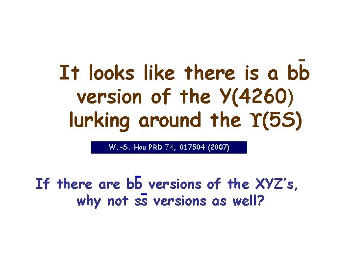 It looks like there is a bb version of the Y(4260) lurking around the